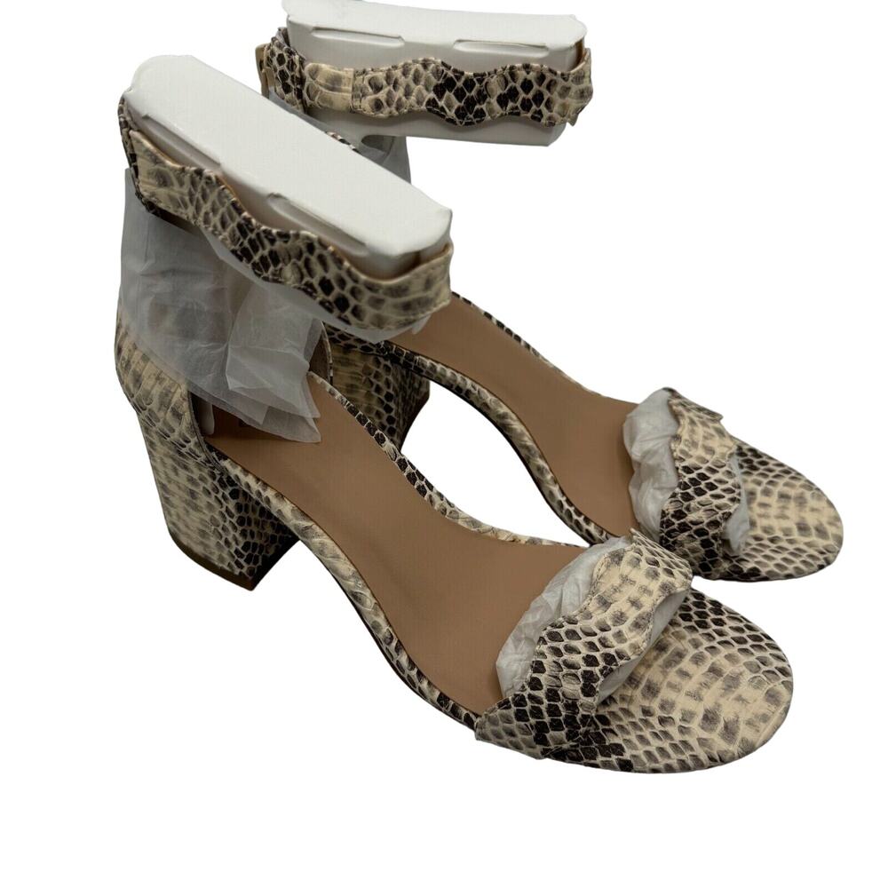 Inc International Concepts Women Hadwin Scallop Snake Sandals Size 7M Open‎ Toe